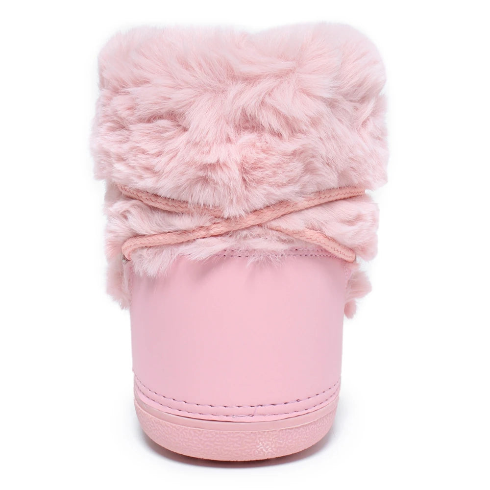 2000s Pink Fur Boots